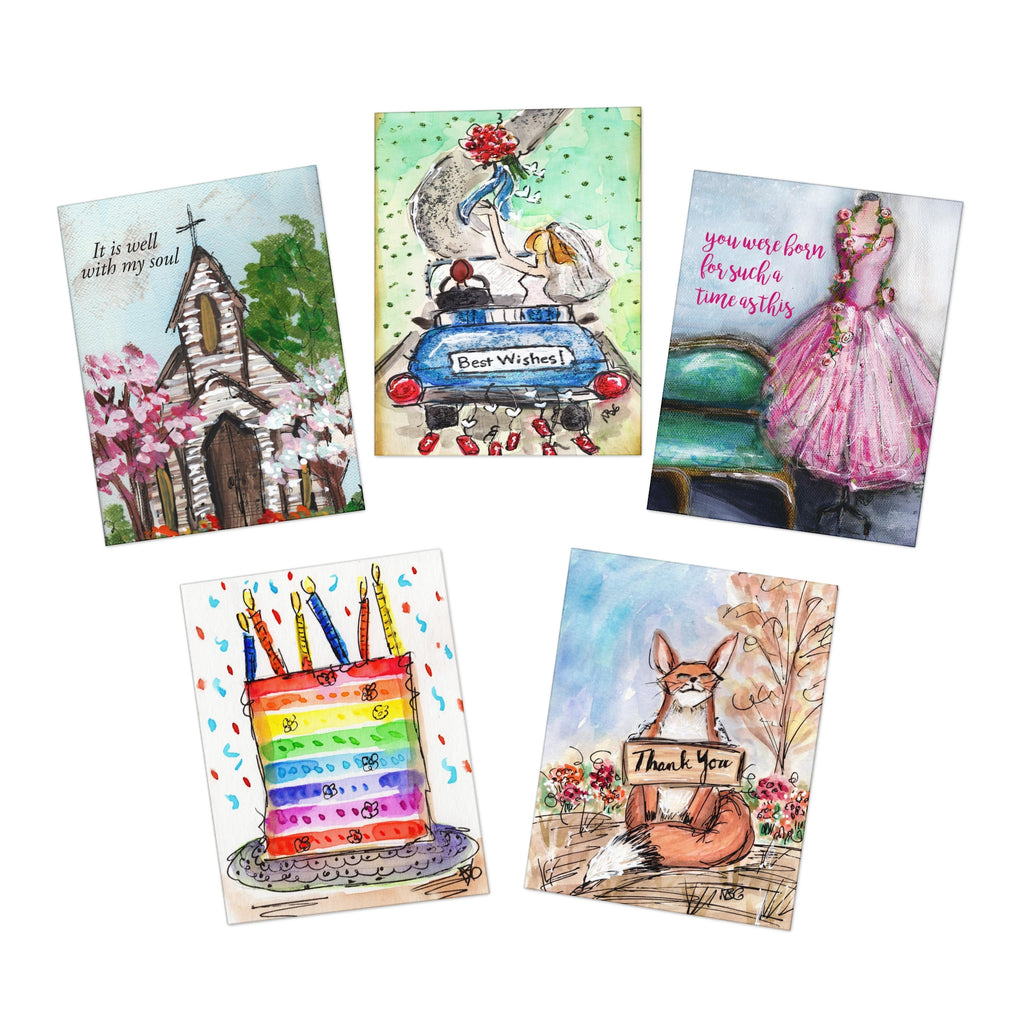 Assorted Holiday Note Cards (5-Pack)