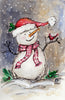 Art Class - Watercolor - Christmas Snowman and Bird in Gallatin