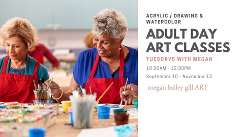 Adult Art Classes Tuesday Mornings with Megan in Gallatin TN