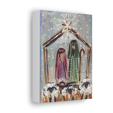 Mixed Media Nativity 5x7