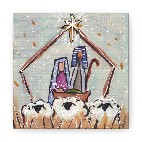 Mixed Media Nativity 6x6