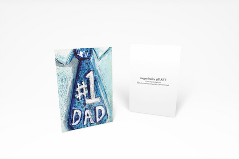 Father's Day Note Card or Greeting Card - No. 1 Dad