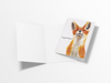 Whimsical Fox Congrats Note Card or Greeting Card