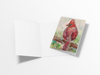 Vintage Collage Cardinal 01 Note Card or Greeting Card