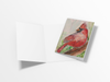 Vintage Collage Cardinal 02 Note Card or Greeting Card