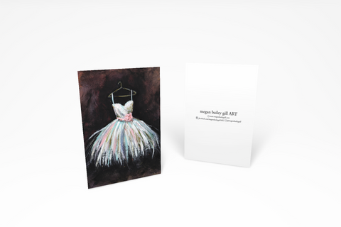 Ballerina Tutu Note Card or Greeting Card