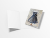 Off-Shoulder Party Dress Note Card or Greeting Card