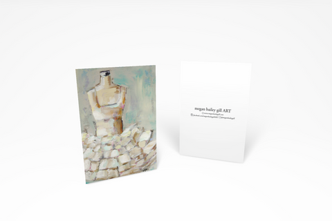 Elegant White Tutu Note Card or Greeting Card