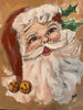 Santa Hand Embellished Print